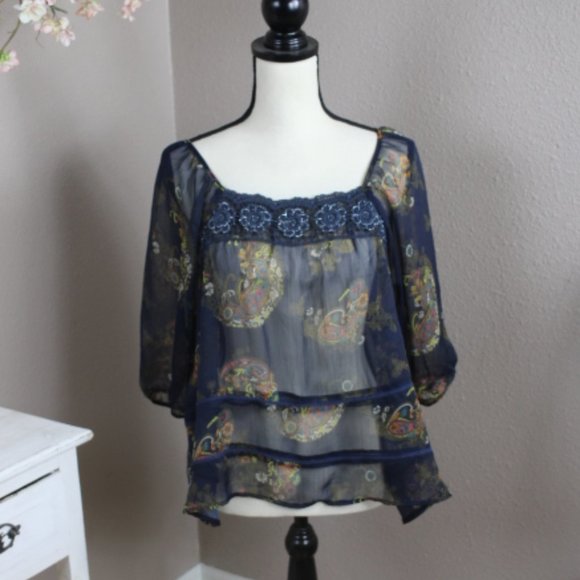 Rue 21 Sheer Boho Tunic - Picture 1 of 4